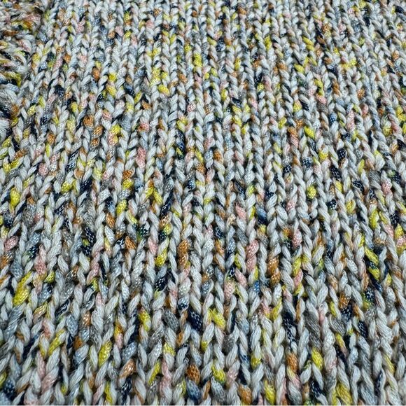 Naturals D&Co Women's Short Sleeve Open Multicolor Cardigan Sweater 1X Draped - Picture 9 of 16